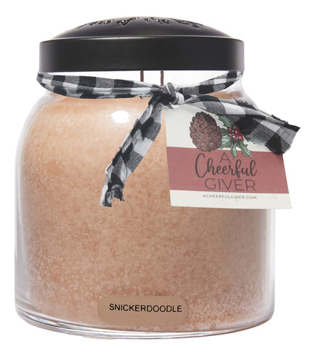 Un Alegre Dador - Snickerdoodle - 34oz Papá Con Vela Perfuma