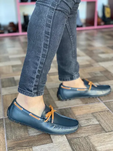 Calzado Mocas n Hpirezzi Azul caf Env o gratis