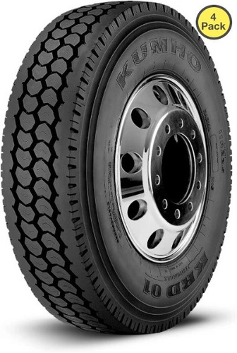 Paquete De 4 Llantas Kumho Krd01 11r22.5 146/143l 16pr Bsw 