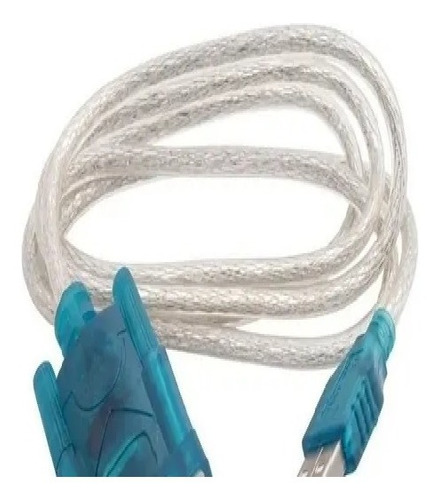 Cable Usb 2.0 Serie Serial Adaptador Puerto Db9 Rs232 Macho Azul