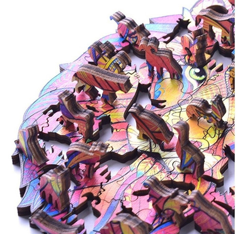 . Puzzle De Madera A5 Lobo Irregular