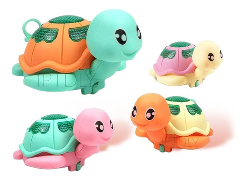 Pack 6 Juguete Bebes Tortuga Con Cuerda Sorpresa Cumpleaños