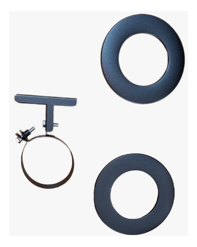 Kit De Caños Negros 80 Mm Para Calefactor A Pellet