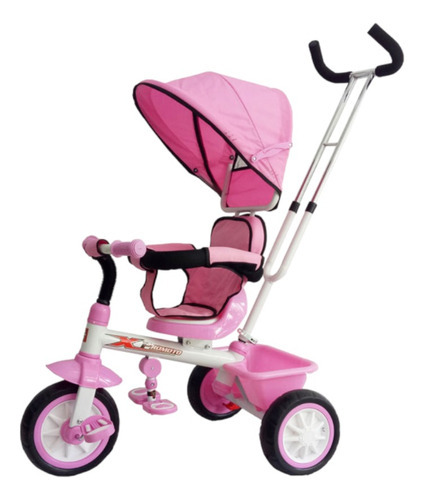 Triciclo Tornado Silla Giratoria 360° Biemme Color Rosa