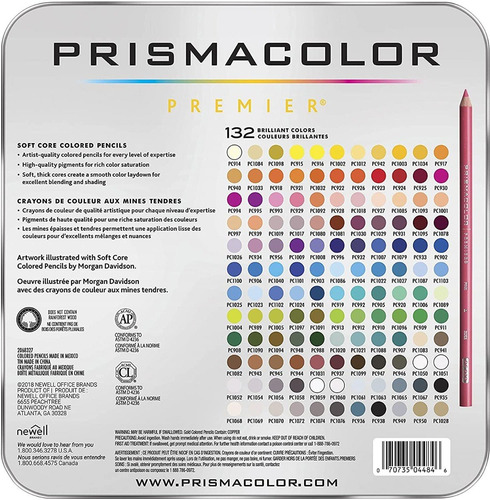Imagen 3 de 5 de Lapices Prismacolor Premier 132 Colores Importados