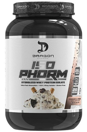 Dragon Proteina Isophorm Isolatada 2 Lbs 27 Serv Todo Sabor Sabor Cookies and cream