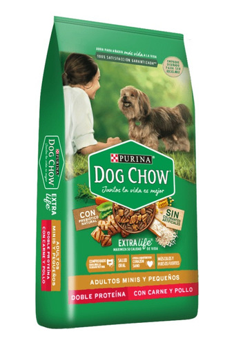 Dog Chow Adulto Mini & Pequeño Doble Proteina 3 Kg