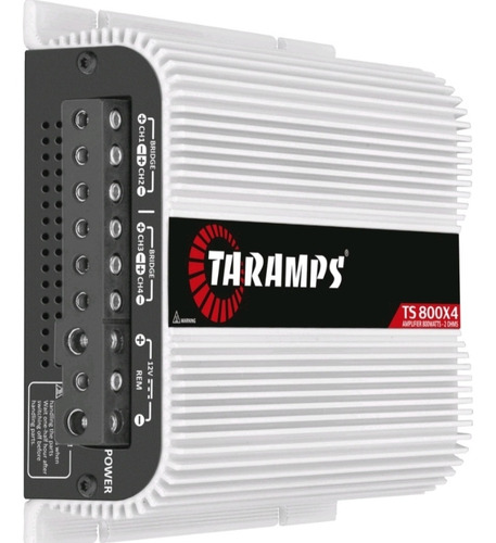 Modulo Taramps Amplificador Som 800w 4 Canais 2 Ohms Ts800x4 Cor Branco