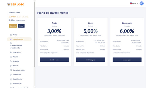 Sistema Completo Para Investimentos Php
