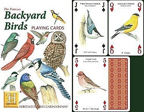 Baraja De Cartas De Poker - Aves Del Jardín