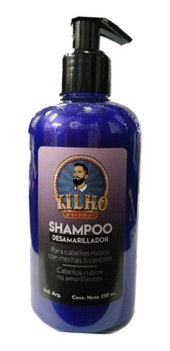 Shampoo Matizador Violeta Desamarillador Rubios Yilho 250ml