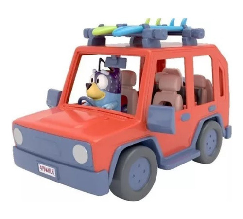 Imagen 3 de 8 de Bluey Auto Familiar Heeler 4 Wd Con Personaje Color Naranja
