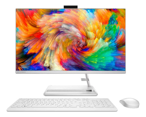 Todo En Uno Lenovo Aio 24iap7 Ideacentre 3 Core I5 12450h 8gb 512gb 23,8 Fhd Blanco