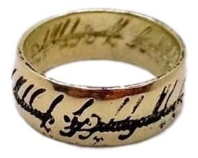 Anillo El Señor De Los Anillos Anillo Unico Muy Lejano