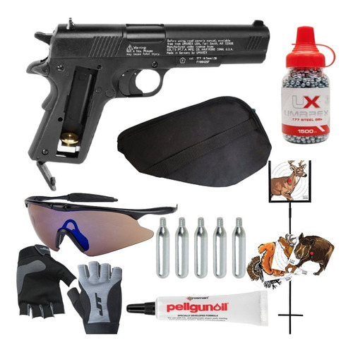 Marcadora Colt Government Airsoft 1911 A1 Co2 Pellets Xtr P