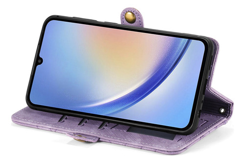 Funda Para Samsung Galaxy A05/a05s/a12 5g, Pulsera De Piel Con Cremallera, A Prueba De Golpes, Funda Protectora