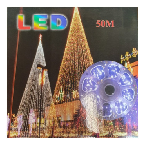 Rollo De Luces Led 50mts Luces De Navidad Luces Multicolores