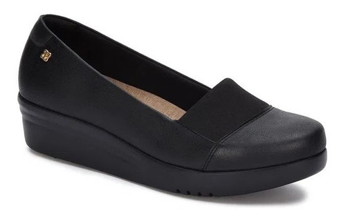 Zapato Loafer Confort Negro Piel Antiderrapante Casual 