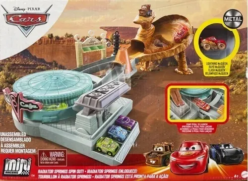 Cars Minis Pista Radiador Springs Rayo Mcqueen Env o gratis
