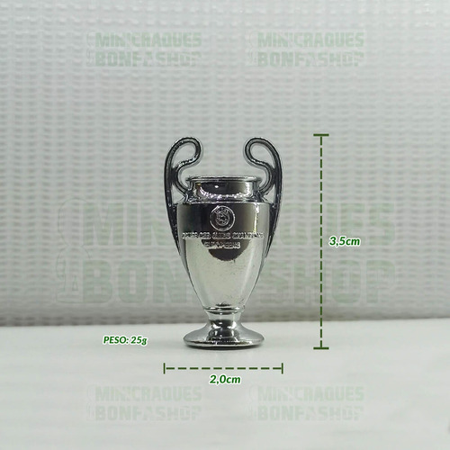 Miniatura Troféu Champions League 3,5cm De Metal - Mini