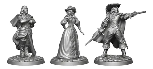 Kit-3 Miniaturas Os 3 Mosqueteiros - Labyrinth Model | MercadoLivre
