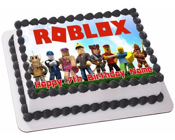 Adorno Para Torta Roblox En Mercado Libre Argentina - cumpleaños torta de roblox para nena