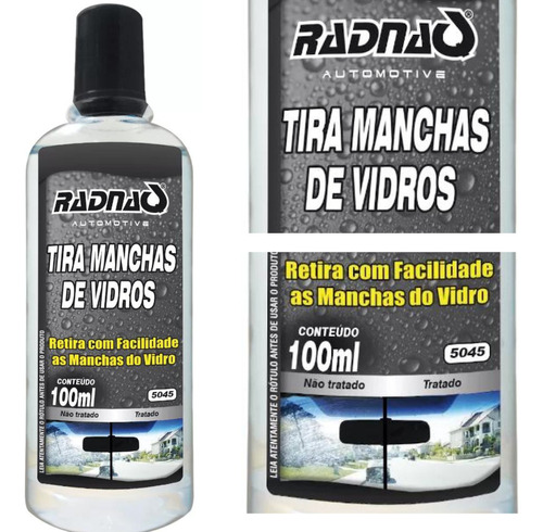 Tira Mancha Vidro Chuva Acida 100ml - Radnaq