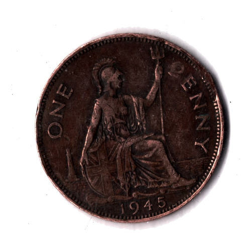 Moneda One Penny 1945 Georgivs Vi   Hp  
