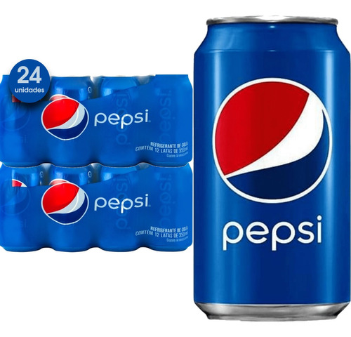 Refrigerante Pepsi Cola 350ml (24 Latas)