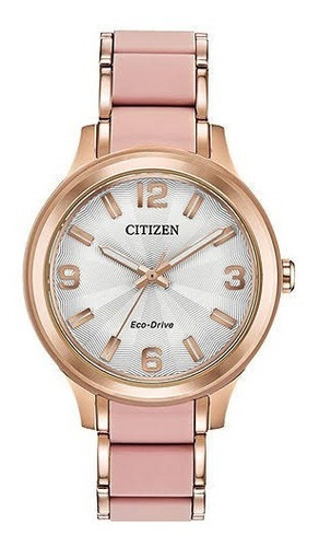 Citizen Drive Ar Silver Stainless Fe7073-54a ...... Dcmstore Color De La Correa Oro Y Rosa Color Del Bisel Oro Color Del Fondo Plata