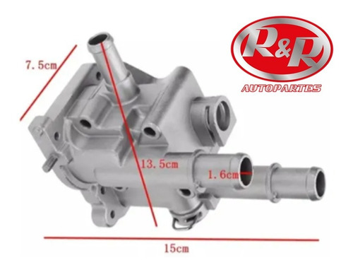 Base Plastica Termostato Chevrolet Cruze - Tracker - Sonic