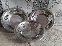 Comprar Antiguas Paneras Vintage Acero Inoxidable De Los Años 70 