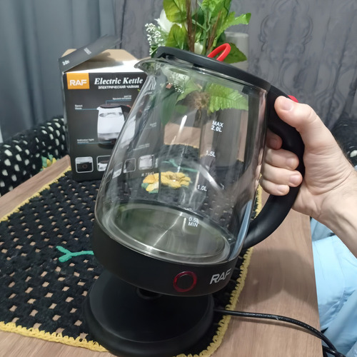 Hervidor eléctrico de vidrio con tarro de vidrio de 2 litros, 220 V, 1500 W