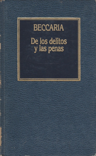 De Los Delitos Y Las Penas Beccaria Editorial Orbis 
