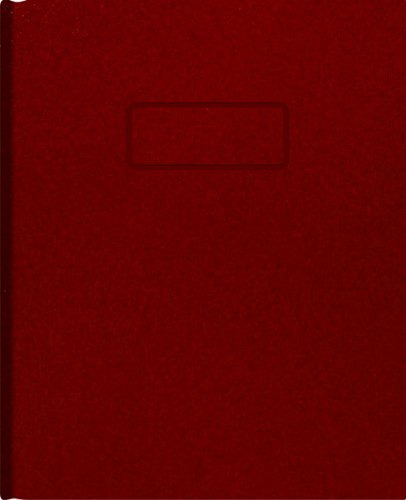 Blueline Notebook Composición De Negocios, Red, 9,25 X 7,5 P