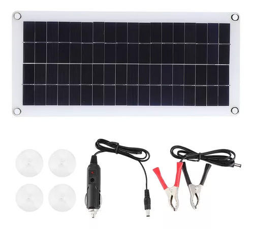 Cargador solar con 4 paneles solares 20W Energía solar flexible portátil