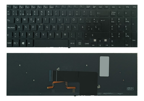 Teclado Iluminado Sony Fit Svf15 Svf152 Svf15e Svf15a Svf152