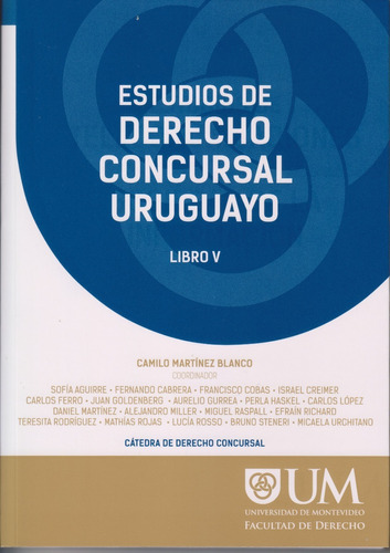 Estudios De Derecho Concursal Uruguayo T 5 Martinez Blanco