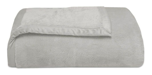 Cobertor Queen Naturalle 480g Soft Premium Liso 2,20x2,40m Cor Cinza 480g