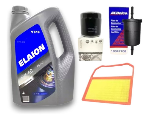 Kit Service 3 Filtros + Aceite Elaion F50 Volkswagen Up 1.0