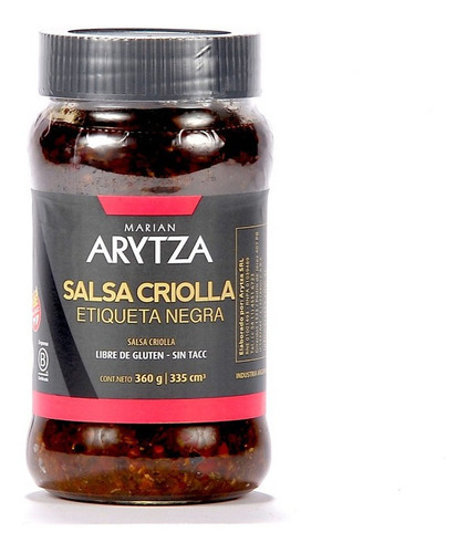 Salsa Criolla Arytza X 360 Gr