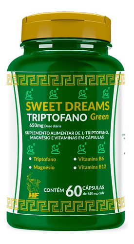 Triptofano Sweet Dreams Hf Suplements 650mg 60caps