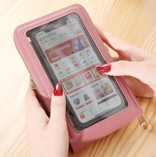 Bolso Para Celular Cartera Bandolera Para Dama Tarjetero