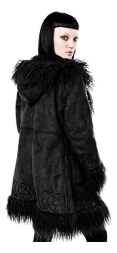 Tapado Gamulan Killstar Importado Uk S/m Goth Bruja Capucha