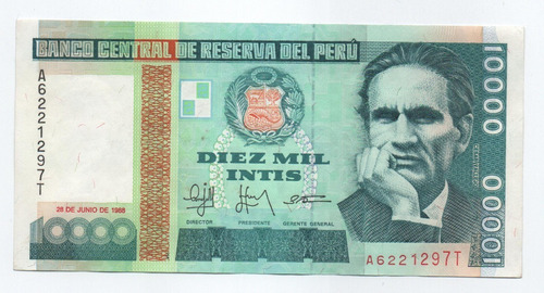 Peru 10000 Intis 1988