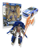 Comprar Auto Patrullero Policia Transformable Robot Luces Sonido 