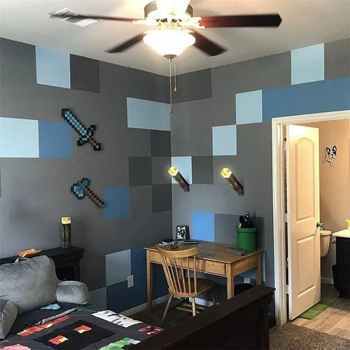 2 Linternas Led Recargables Minecraft Ni