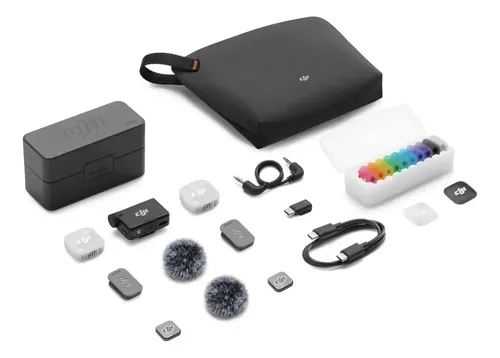 Dji Mic Mini 2 (2 Tx + 1 Rx + Estojo De Carregamento) Preto