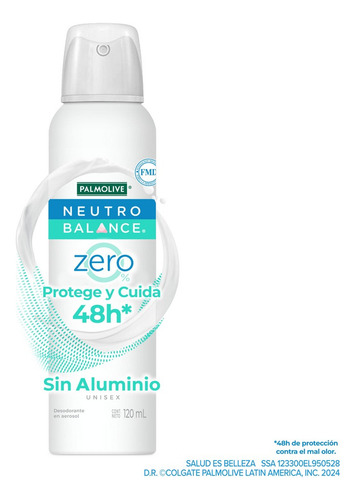 Desodorante En Aerosol Neutro Balance 48h Zero Palmolive Neutro