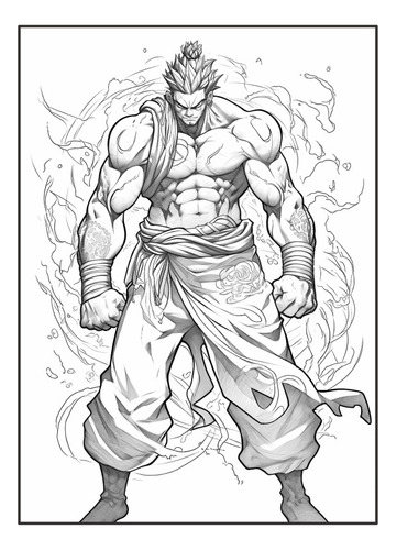 Libro Para Colorear, 200 Paginas Anime Arbook Para Imprimir